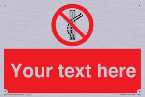 Custom prohibition Do not leave the tow track